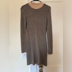 Abercrombie jacquard print sweater dress